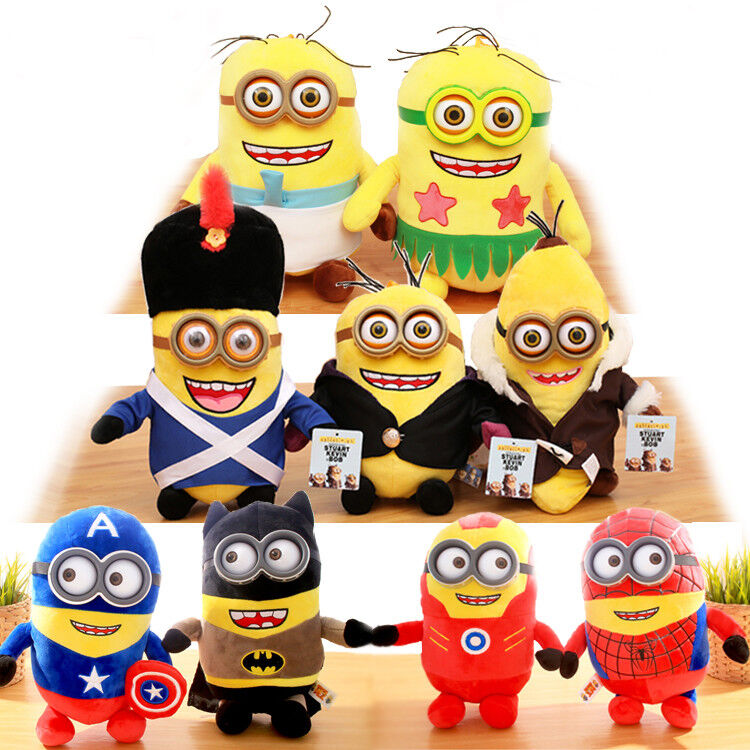 20cm het Speelgoed Minions van de Beeldverhaalpluche met 3D Oog voor het Stuk speelgoed van de Kraanverkoop Machine